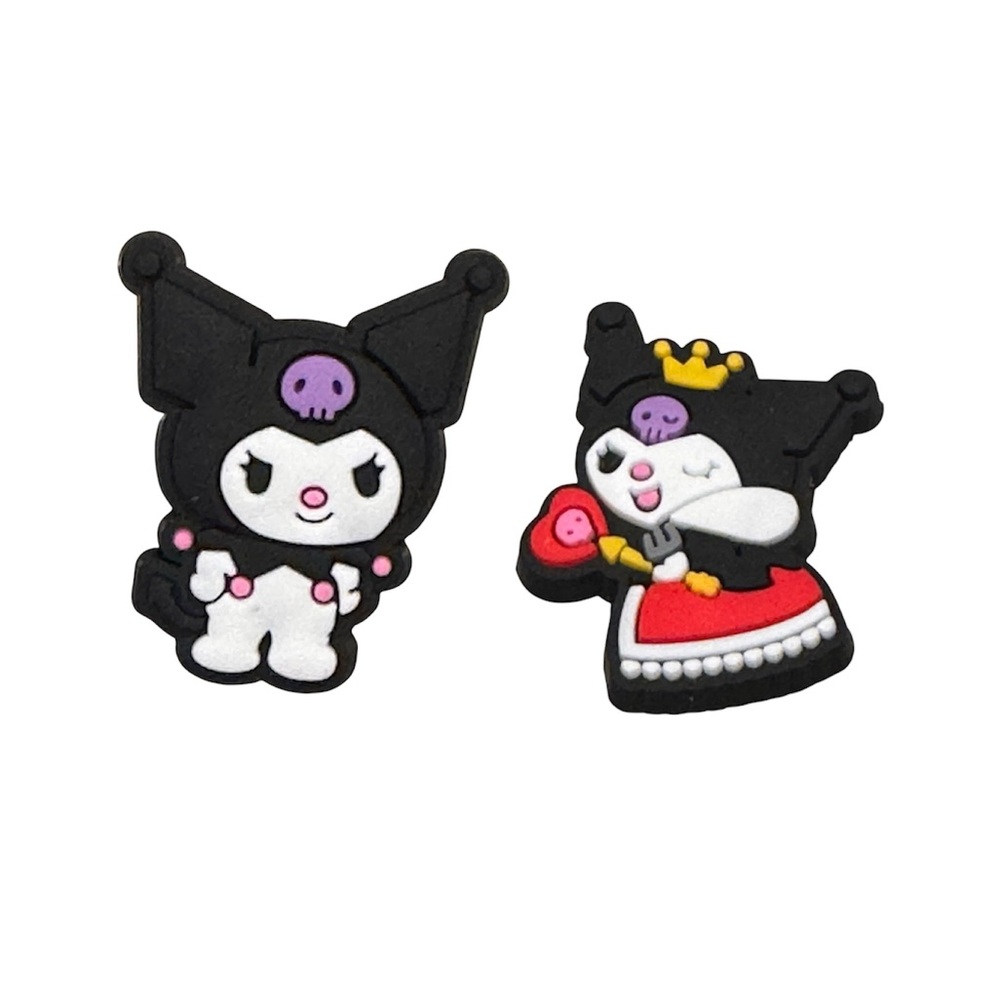 Kuromi Croc charm 2pc